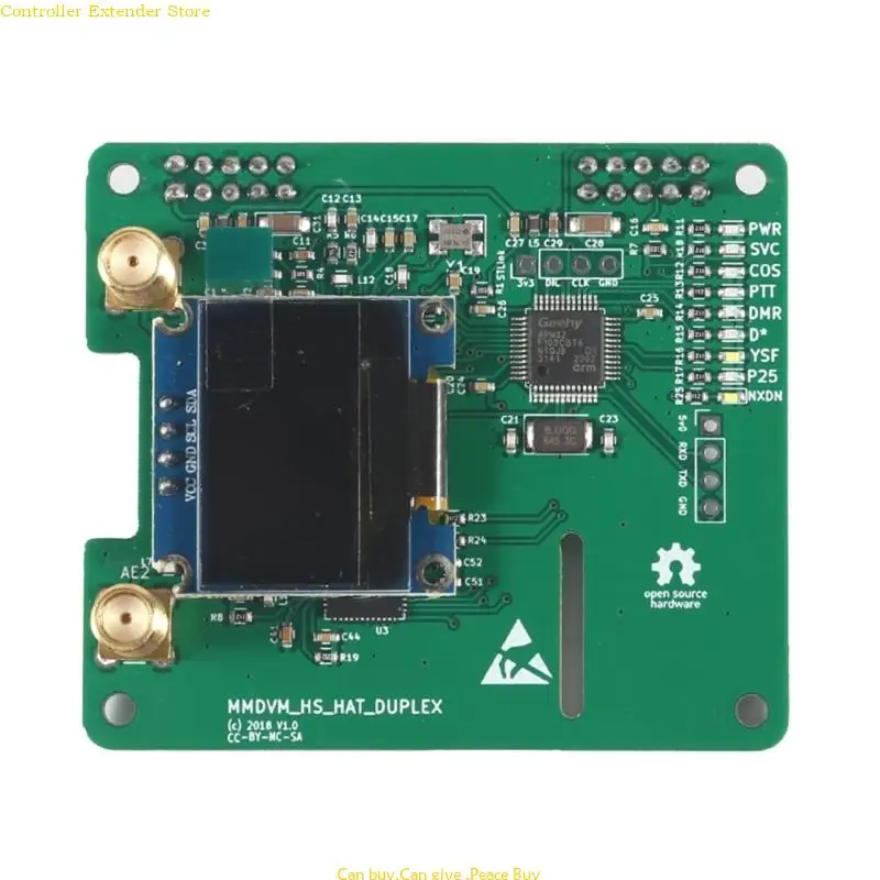 MMDVM Duplex Hotspots Module Board Double Hat No USB with Antenna Pin Headers