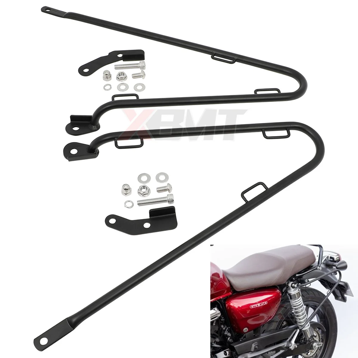 Fit For CB350 Hness GB350 2021-2023 Motorcycle Saddlebag Trunk Bag Support Bracket Left / Right Side Trunk Bag Holder