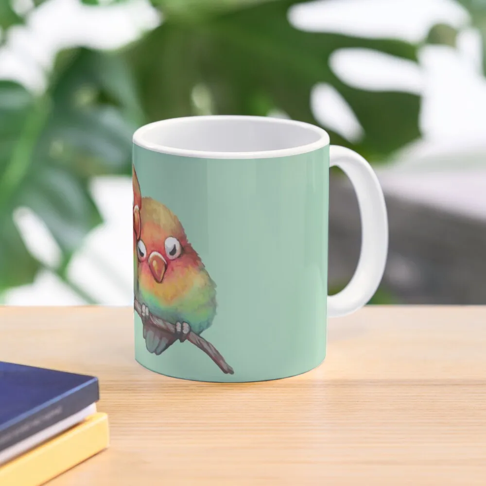 

Lovebirds Coffee Mug Beautiful Tea Mugs Glass Cup Breakfast Cups Espresso Cup