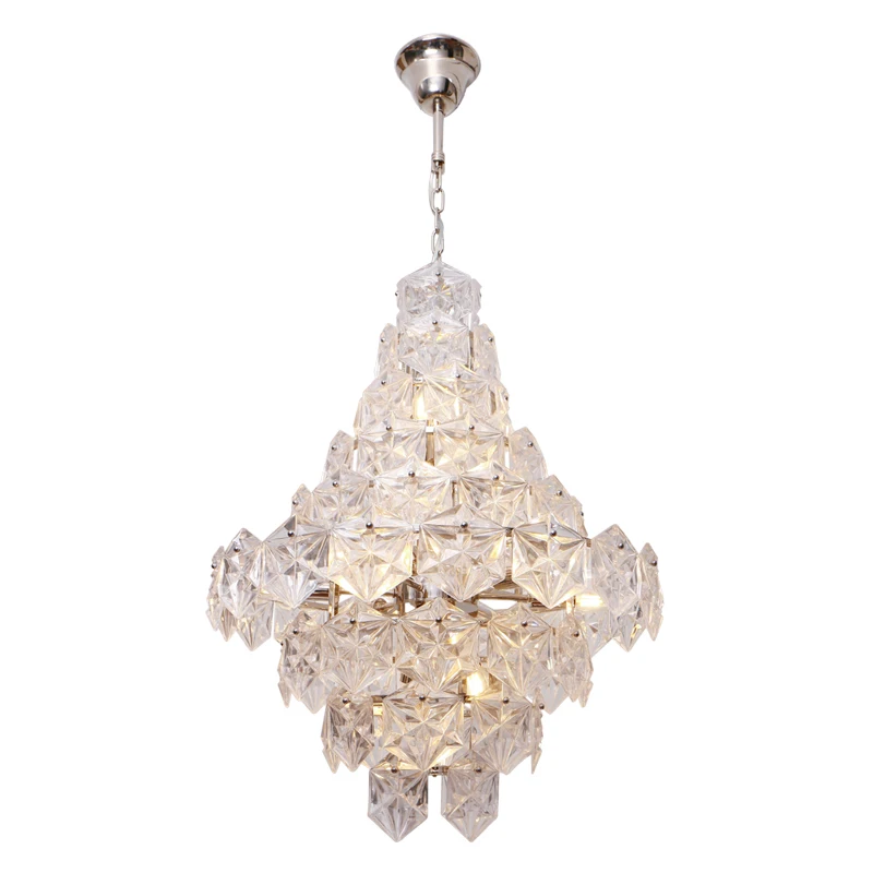 

French Entry Lux Crystal Chandelier Villa Loft Living Room and Dining Room Decorations Lighting