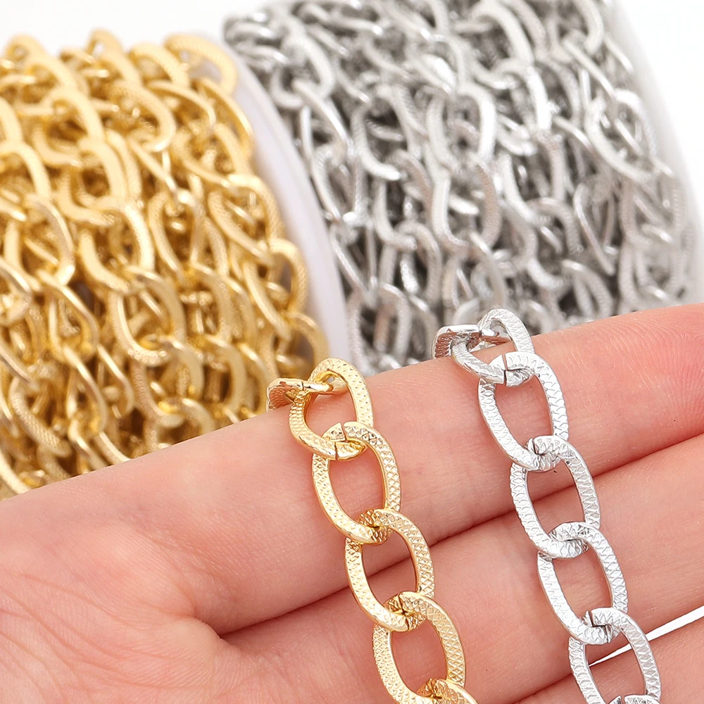 O-shape Aluminium Chains for Jewelry Making DIY Accessories