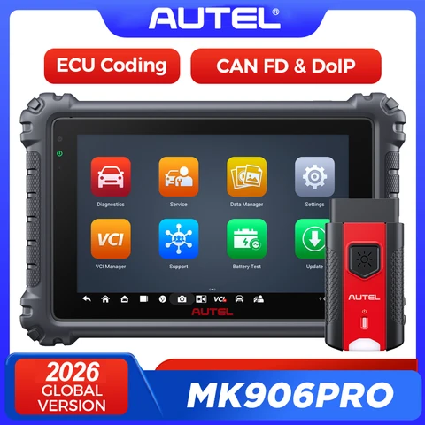 Диагностический сканер Autel MaxiCOM MK906 Pro MK906PRO, Расширенный инструмент для кодирования ECU, OBD2 сканер PK MaxiSys MK906BT MS906