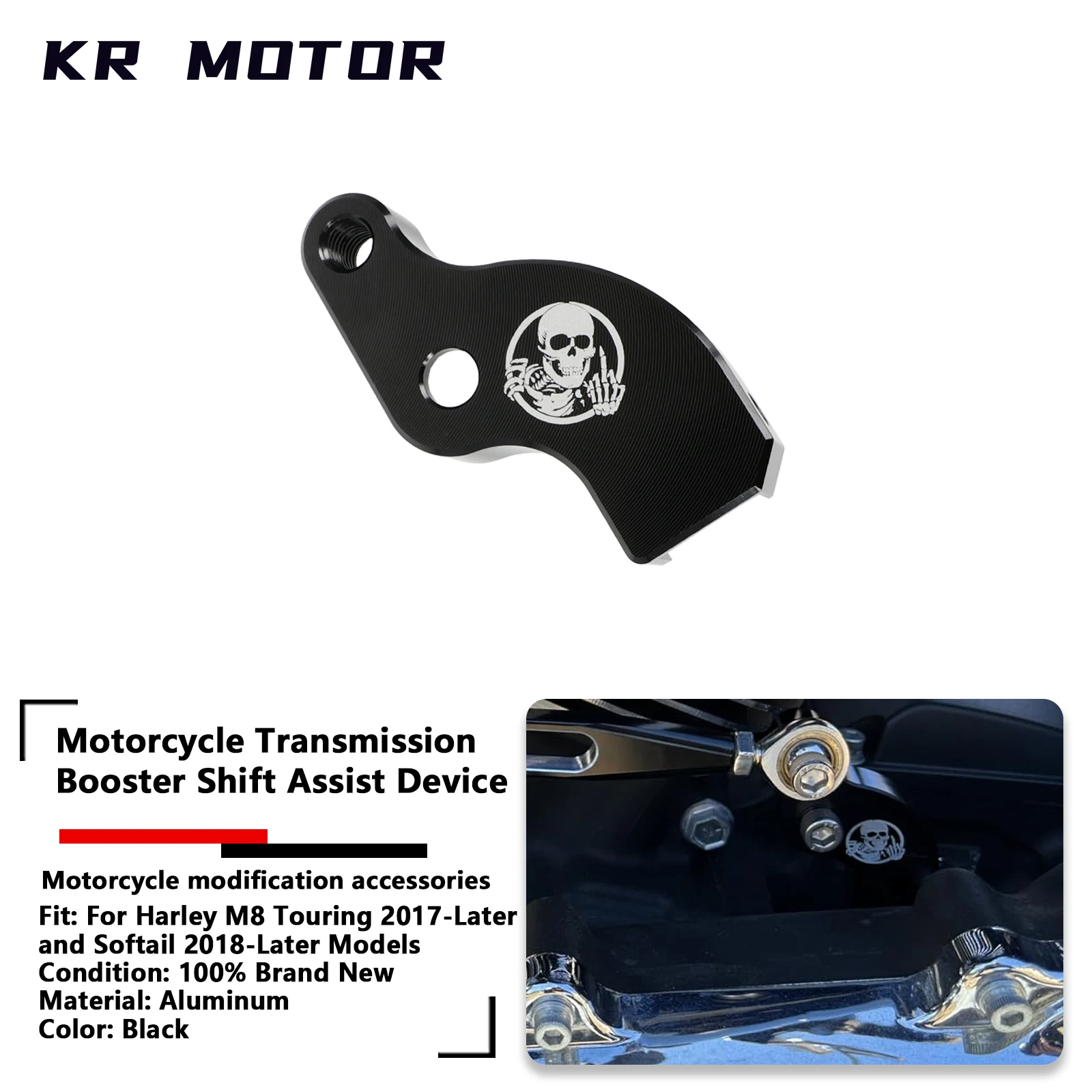 

Motorcycle Gear Shift Assist Transmission Booster Aluminium For Harley M8 Touring 2017-Later Softail FXBR FLFB 2018-Later Models