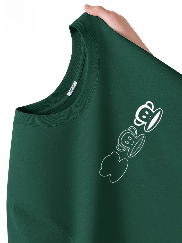 

Мужская футболка свободного кроя с коротким рукавом из чистого хлопка, дышащая, удобная, летняя, модная, повседневная.