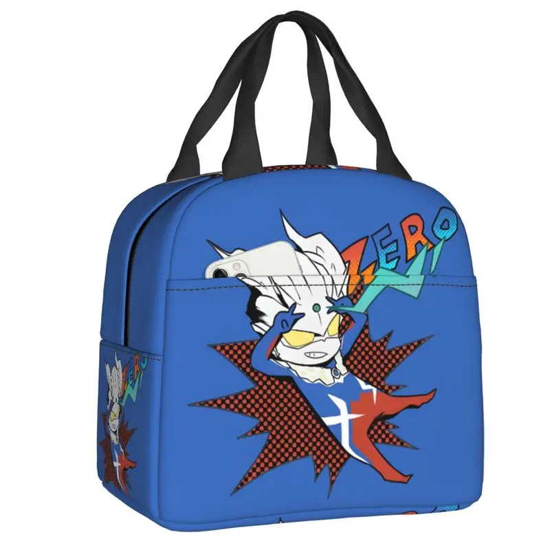 

Custom Ultramanes Anime Insulated Lunch Bags for Women Resuable Thermal Cooler Food Lunch Box School