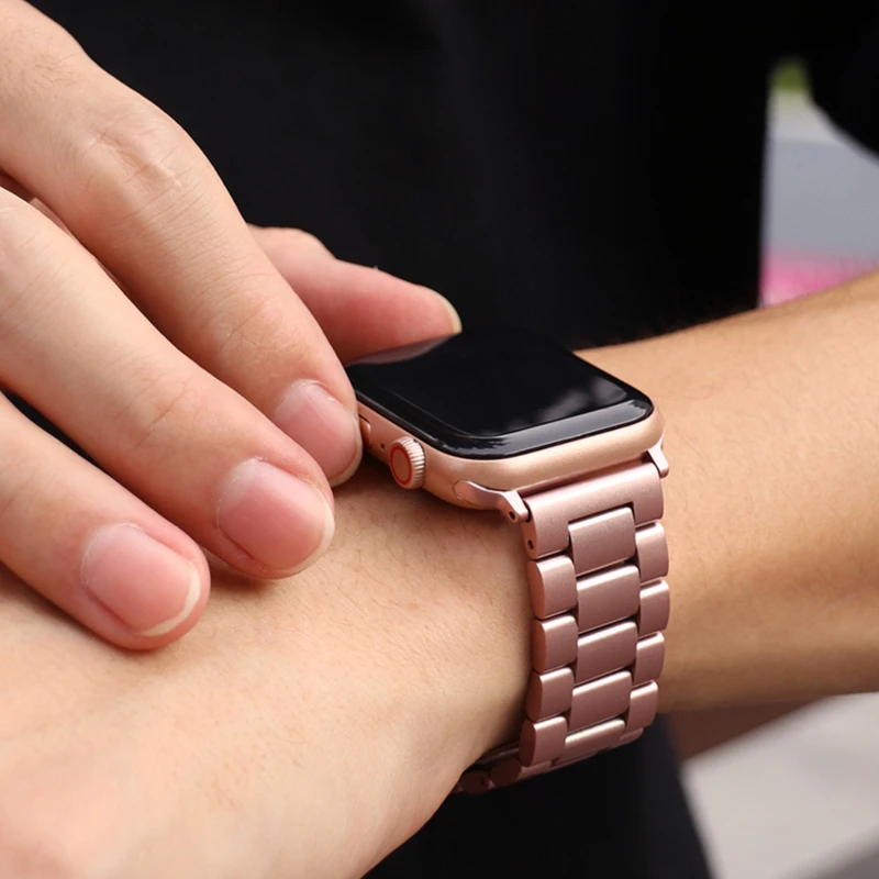 Metallarmband für Apple Watch S10 42 mm 46 45 41 38 49 44 40 mm Edelstahlband für IWatch Serie 10 9 8 7 SE 6 5 4 Ultra 2