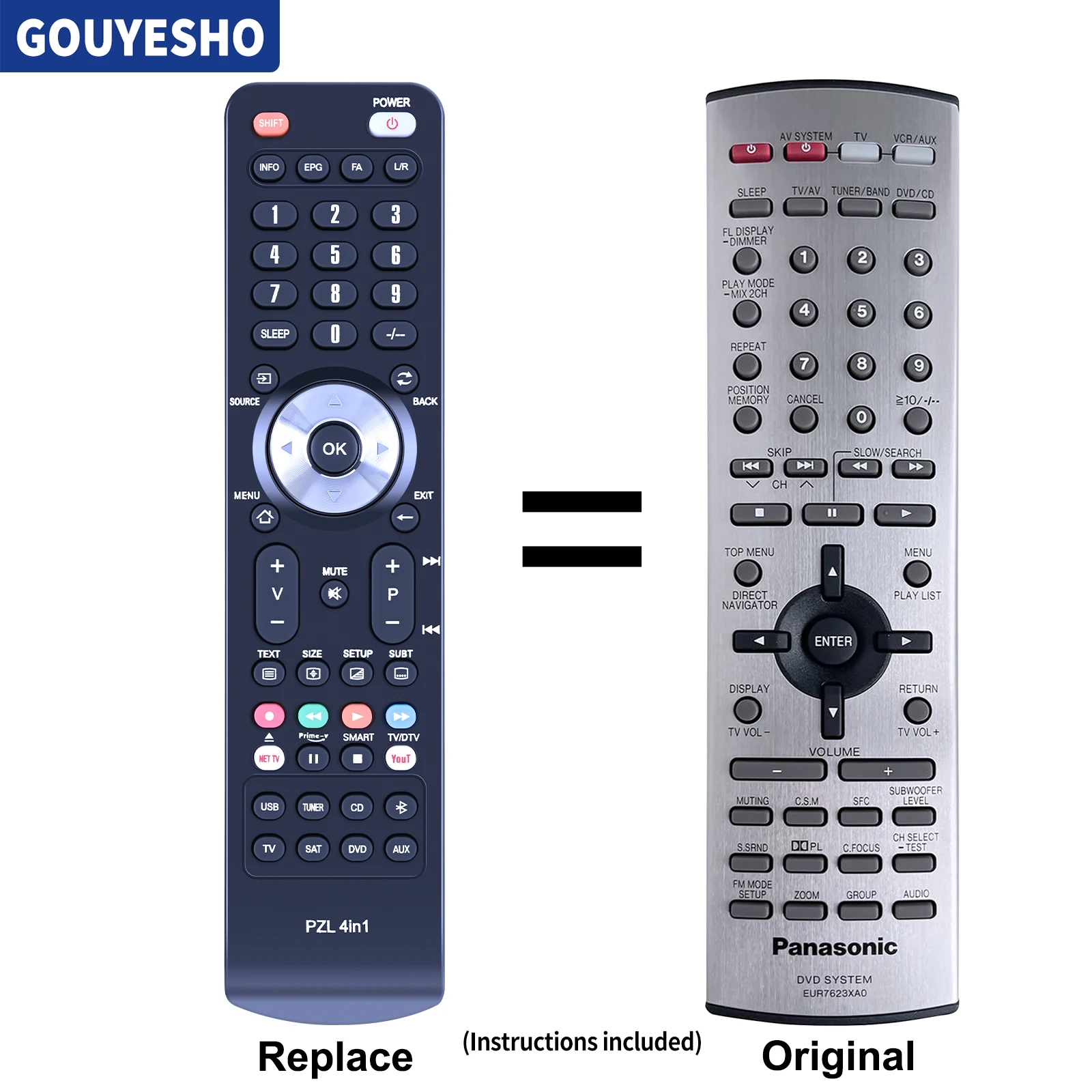 

New EUR7623X40 EUR7623XAO EUR7623X20 Replace Remote Control For Panasonic SA-HT500