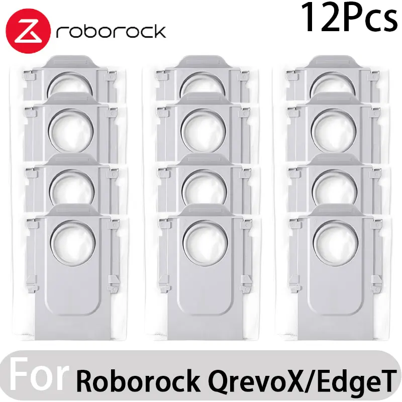 Roborock QrevoX/EdgeT Robotstofzuiger Hoofdzijborstels Dweildoeken HEPA-filters Stofzakken - Essentiële reserveonderdelenaccessoireset