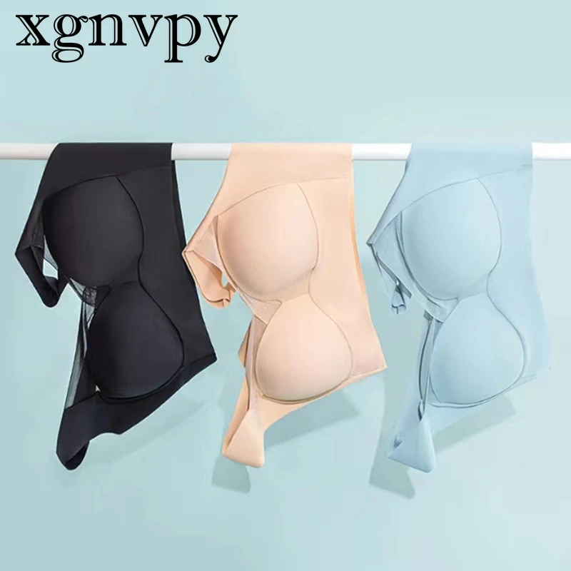 xgnvpy Women's Bras 40-75kg Seamless Push Up Wire-Free Bralette Yoga Sleep Vest