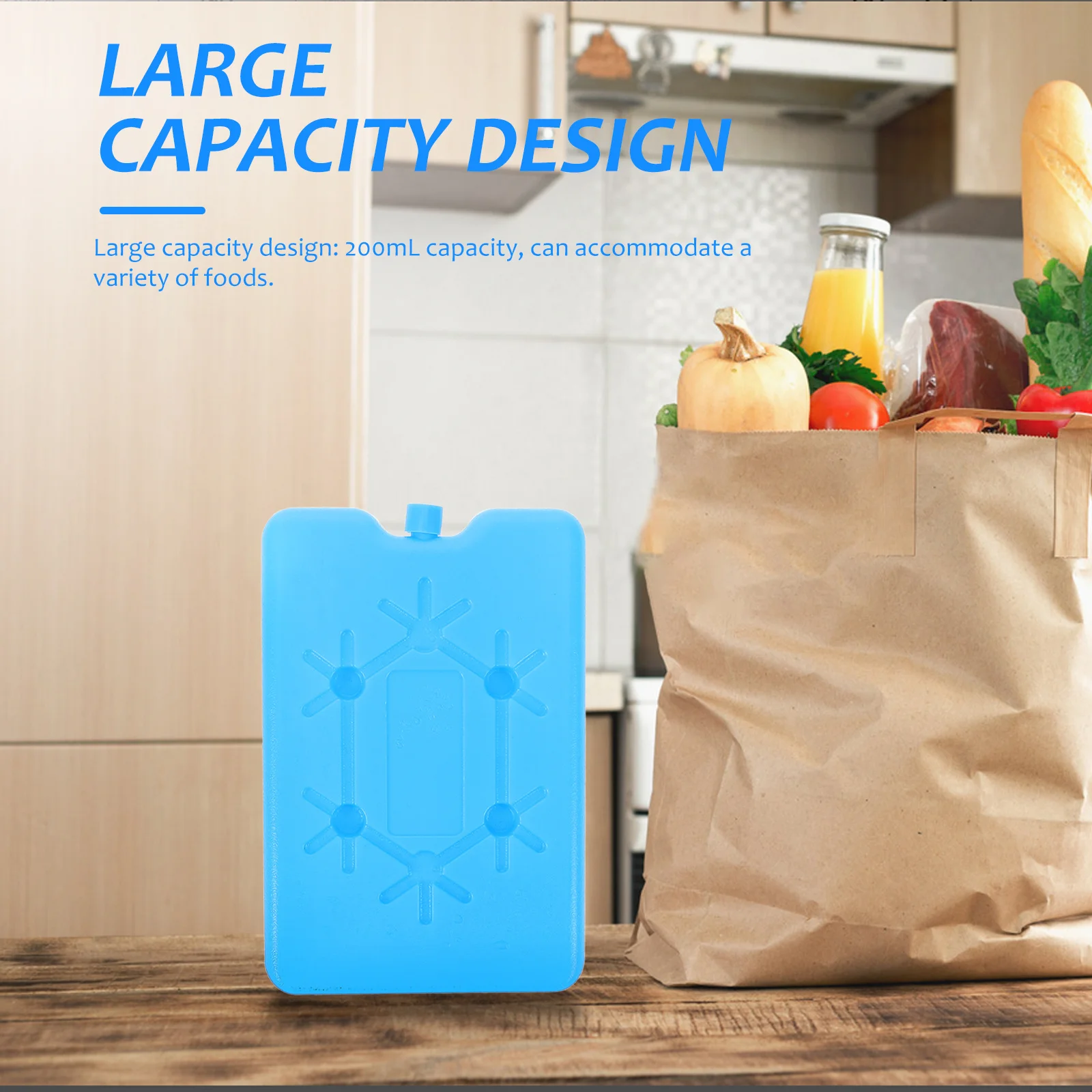 

4Pcs Ice Packs Reusable Freezer Packs Lunch Box Cooler Blocks for Breastmilk Bottle Storage Portable Cooling Ice Block