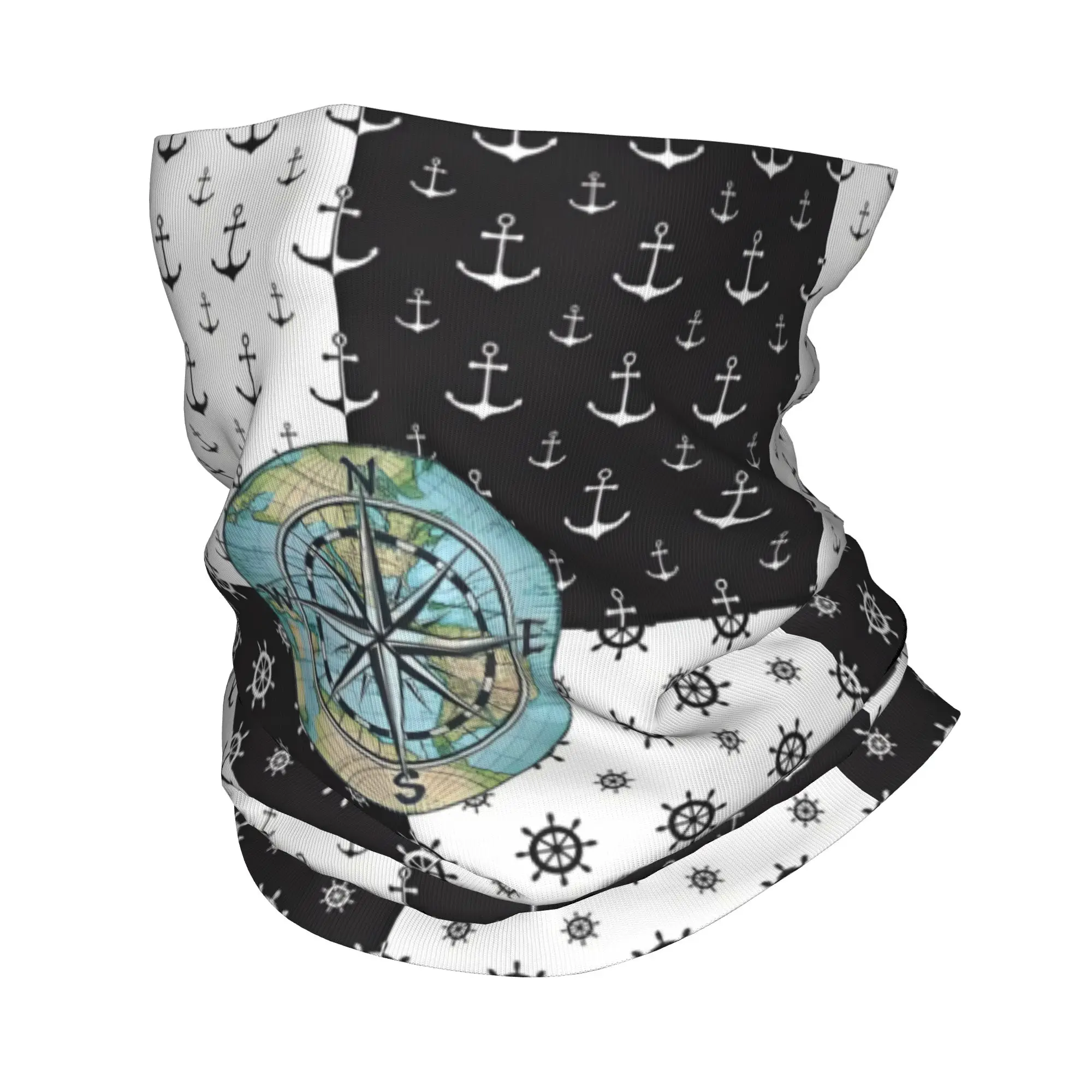 

Карта мира, капитан, якорь, компас, приключенческий морской матрос, повязка на голову, утеплитель для шеи, походный велосипедный шарф, бандана для лица, гетры