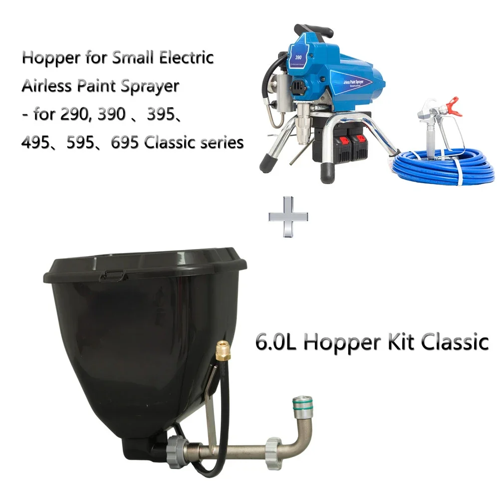 Electric paint sprayer hopper 6L latex paint hopper Airless paint sprayer 1.5gal 17H171 hopper