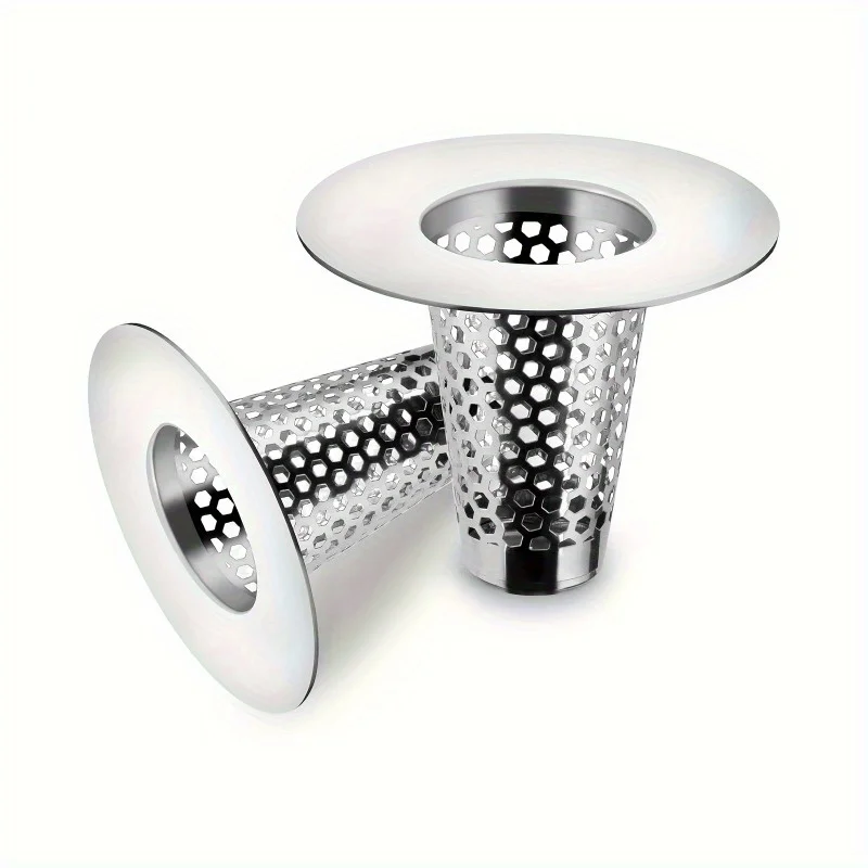 Floor Drain Filter Stainless Steel Mesh Sink Strainer Bathroom Anti-clog Drains Bathtub Hair Catcher Shower Strainer Mesh Basket