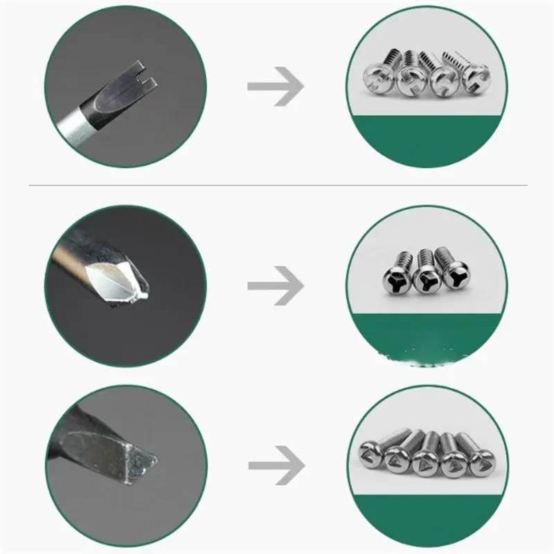 Set di cacciaviti isolati da 12 pezzi Set di punte per cacciavite a U Torx magnetico Set di utensili manuali per riparazione domestica di precisione