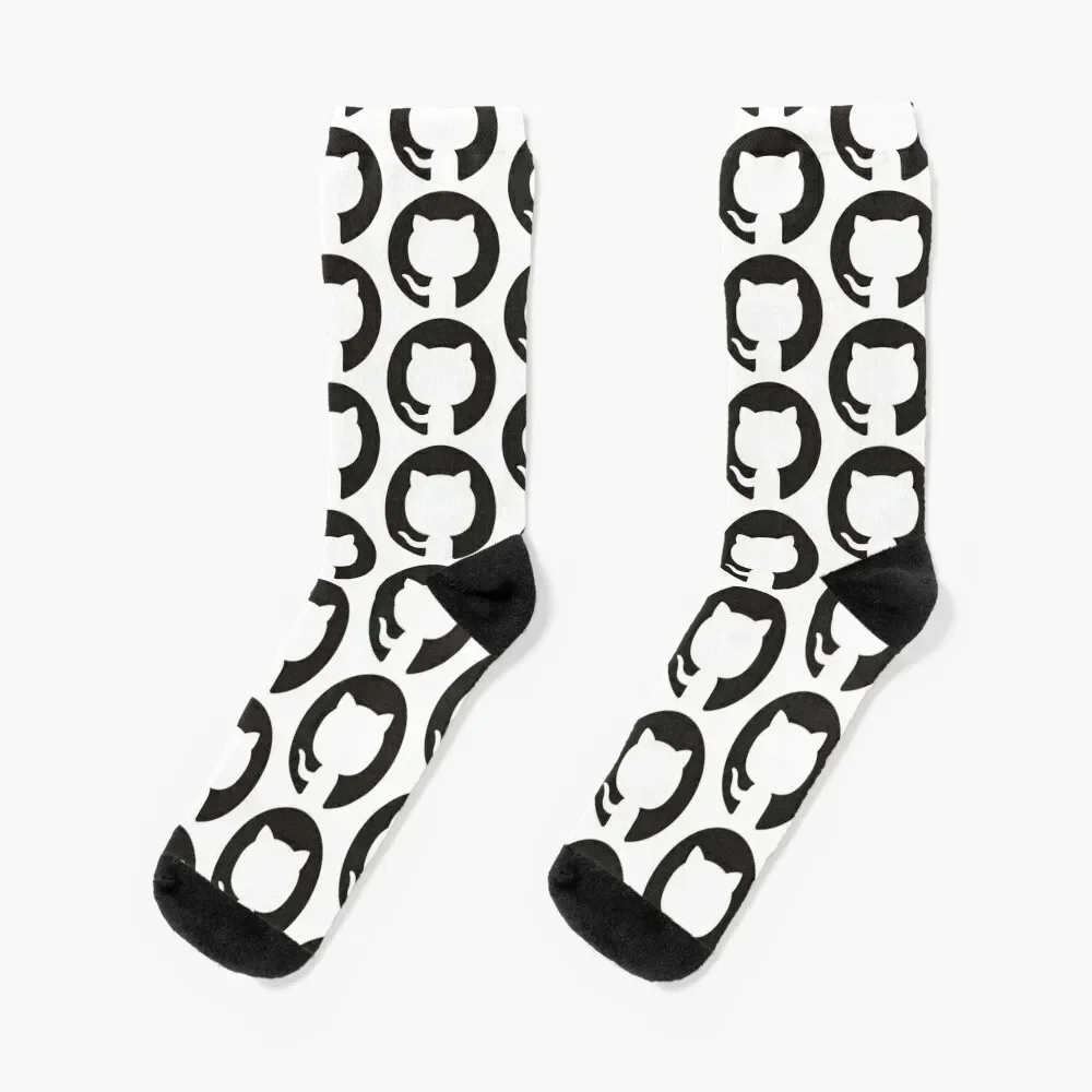 Logo Cat Github Socks Lots kids Crossfit shoes Socks Women's Men's