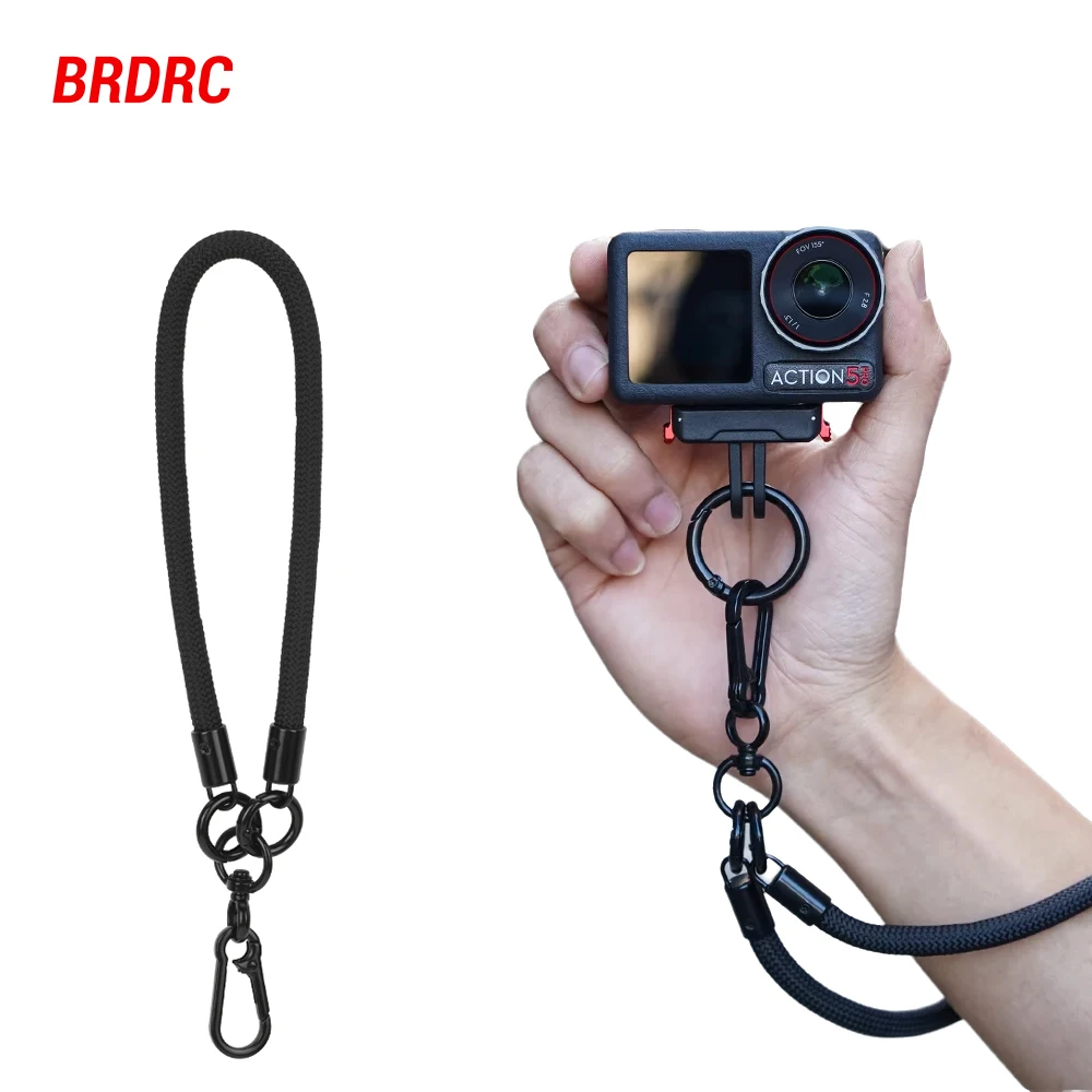 

BRDRC Camera Hand Strap for DJI OSMO Action 6/Pcoket 3/Insta360 X5/Ace Pro Bracelet Portable Photography Accessories
