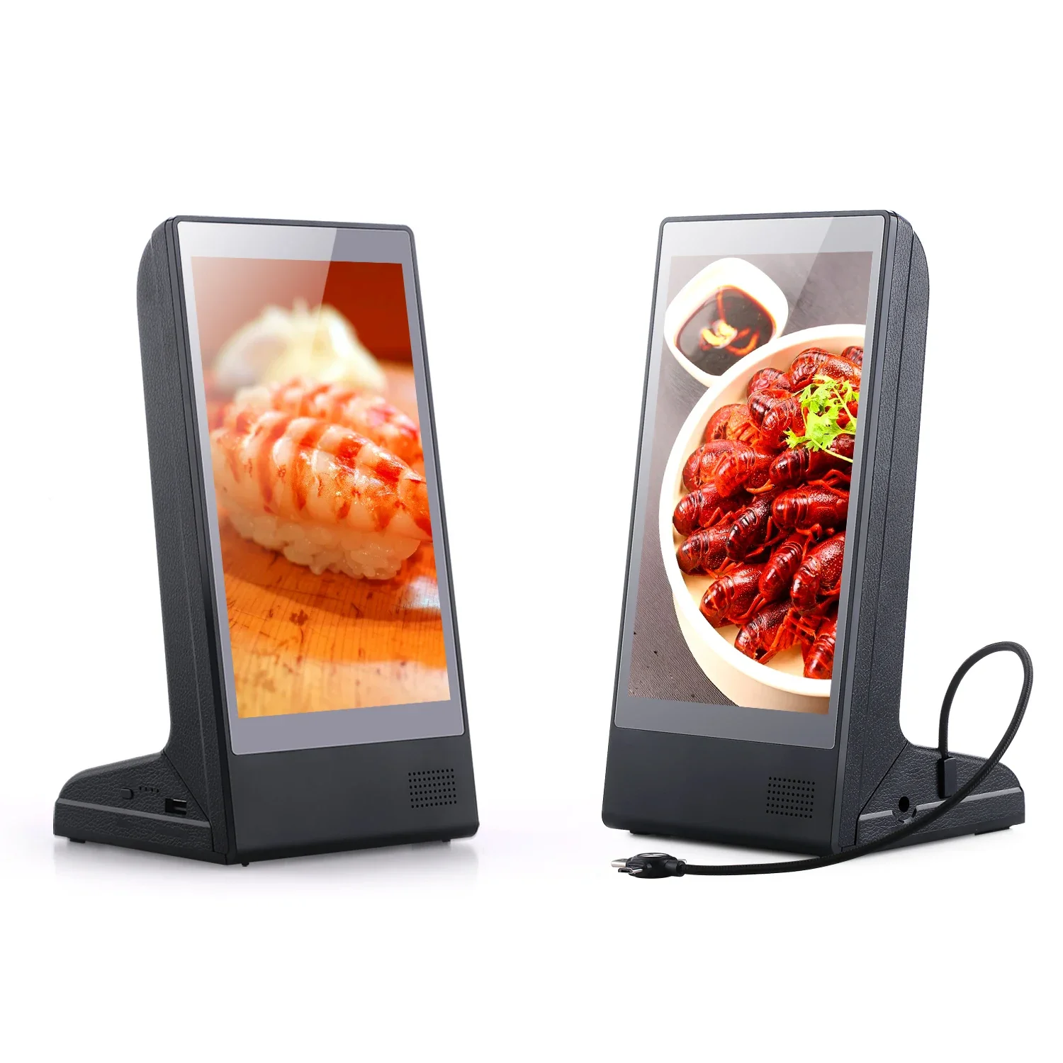 Portle Wireless Video Digital Menu Display Restaurant Menu Power Bank Tle Advertising Player Power bank