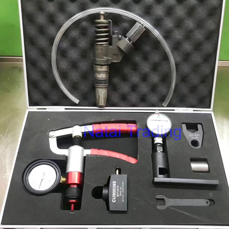 

M11 N14 L10 EUI EUP Diesel Common Rail Injector Valve Sealing Test Armature Lift Measuring Repair Tool Kits for Cummins