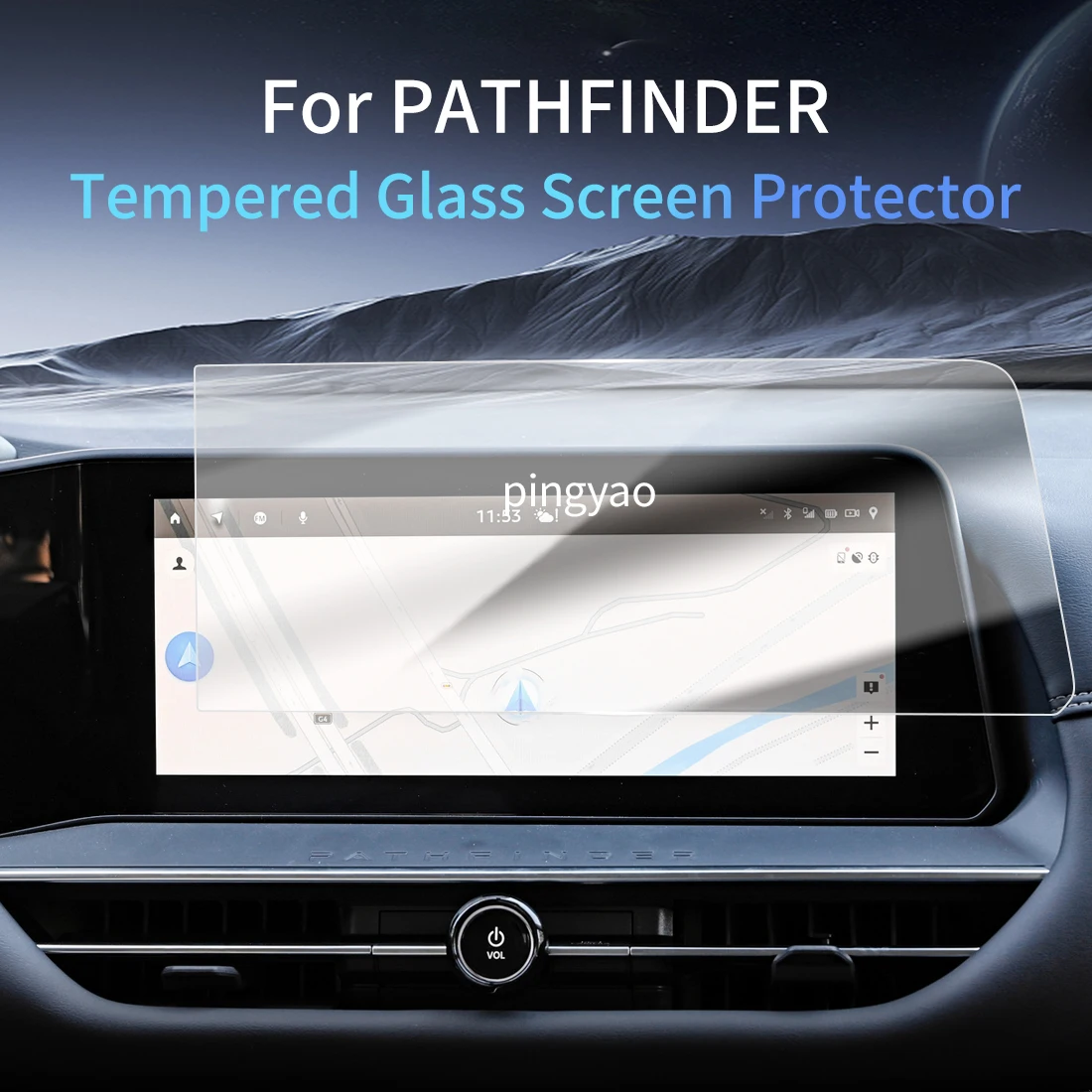 

Car Sticker Screen Protector Navigation Display Tempered Glass Protective Film Car Accessories Vehicle For24 NISSAN PATHFINDER