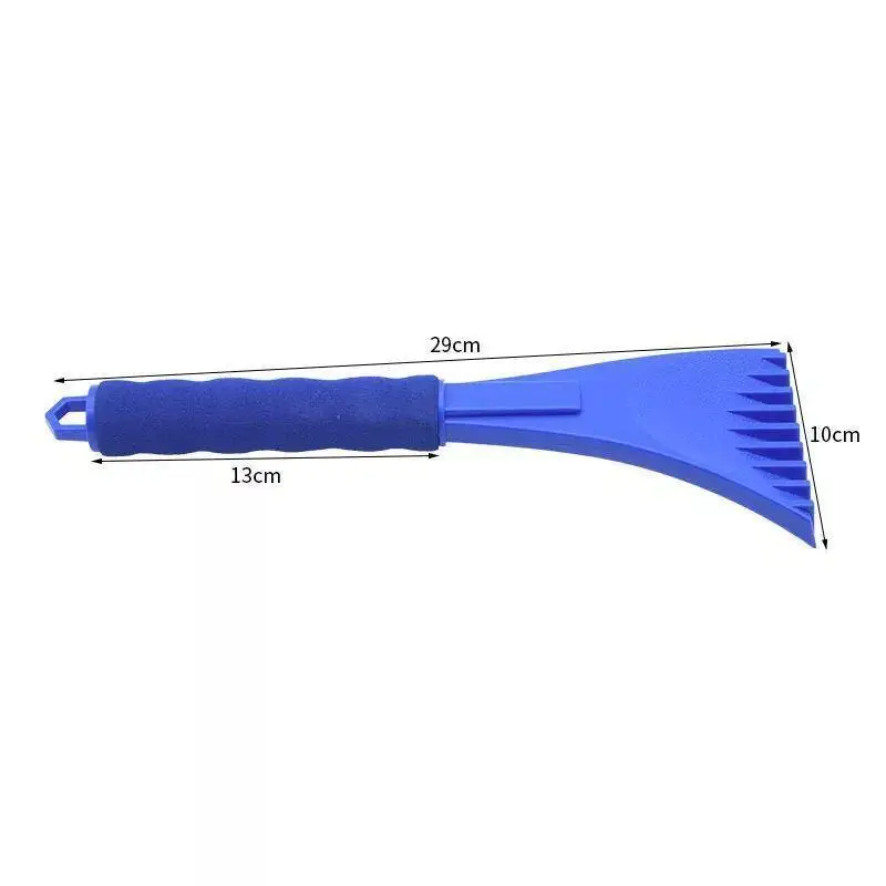 Easy Store Snow Brush Ice Scraper Multifunctional Winter Auto Deicing Tool Non-Slip Handle for Car Windshield Outdoor Use