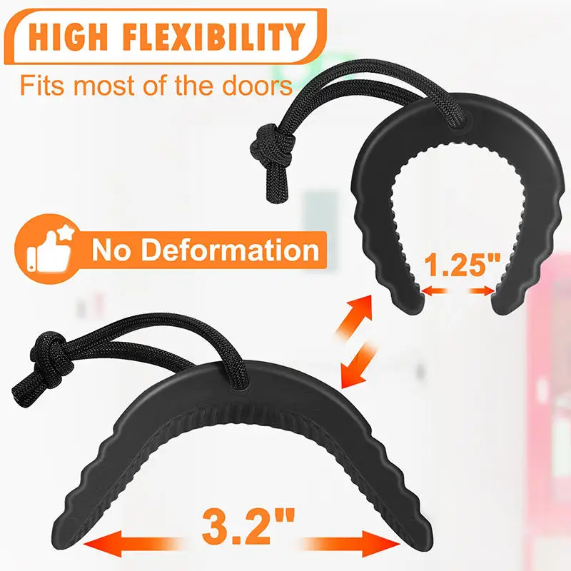 

1/2Pcs Door Stopper Wedge Heavy Duty Door Stop for Police Firefighter First Responder Door Holder