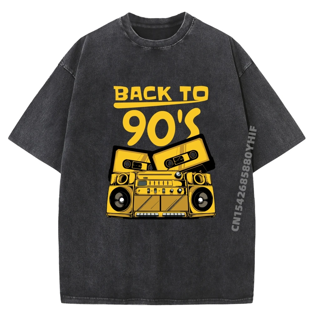 

Men Women Back To 90 Design Big And Tall T Shirts Comfortable Luxury T-Shirt Mens Oversized Washed Shirt