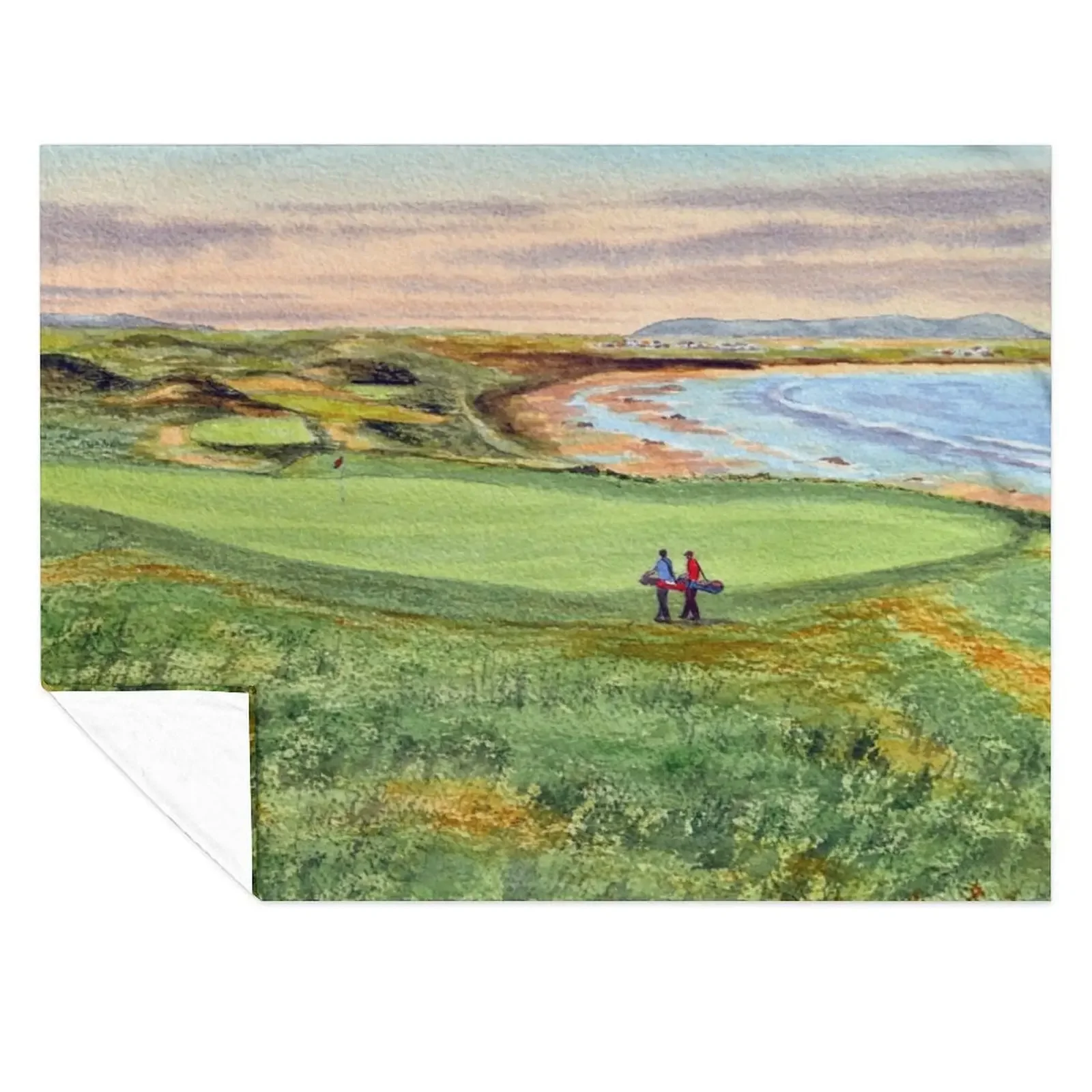 

Ballybunion Golf Course County Kerry Ireland 10th Green Throw Blanket cosplay anime Summer anime warm winter Blankets
