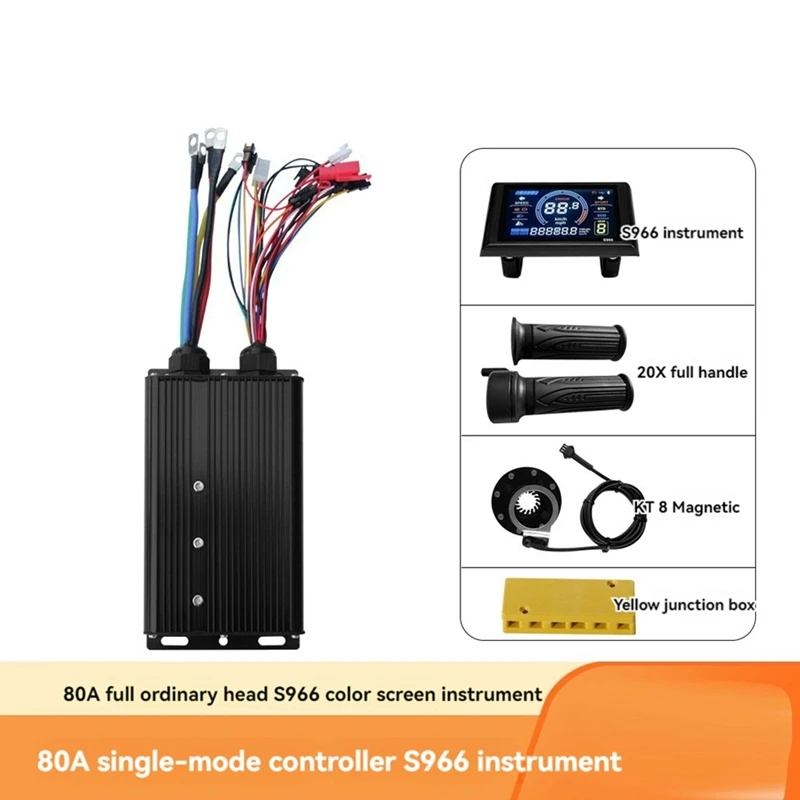 Lithium Power Boost Conversion Kit S966 Color Screen Meter With 80A Controller And 20X Turnbuckle 8 Magnetic Boost Kit