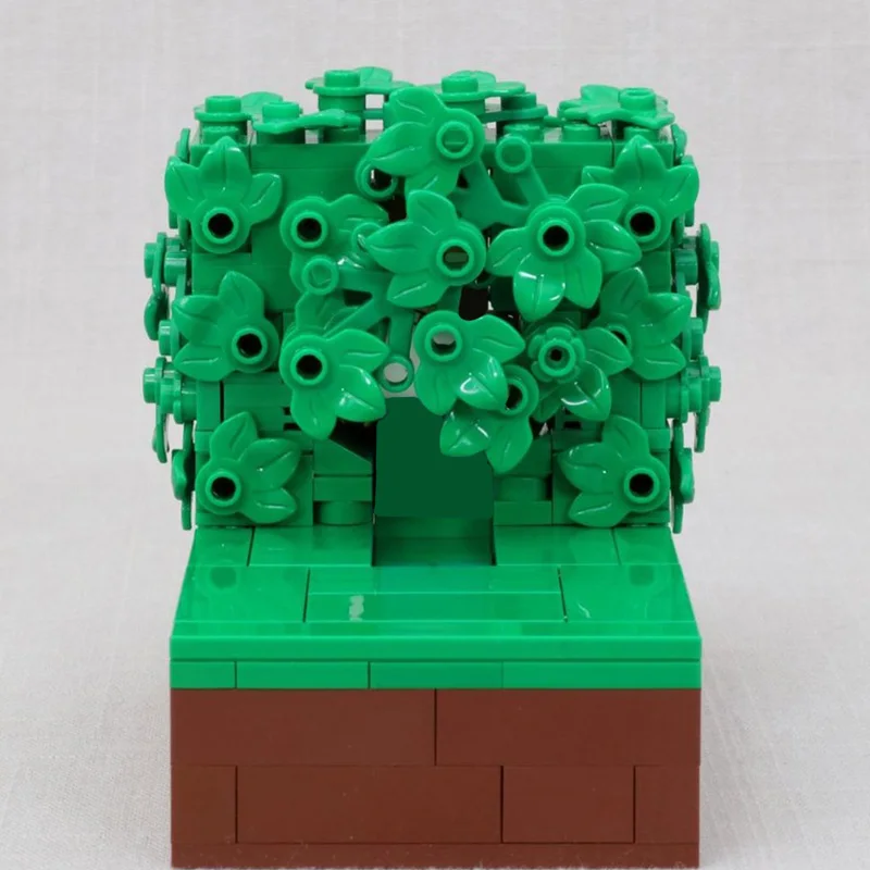 Modelo de diseño creativo, bloques de construcción MOC, respaldo en los arbustos, tecnología Modular, regalos, vacaciones, montar, juguetes para niños, traje