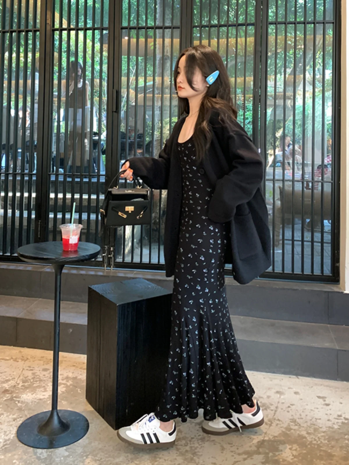 

plus Size Women's Svel Dr Korean Sle Loose Fit Cardigan Sweater Faionable Autumn Winter Long Sve Midi Dr