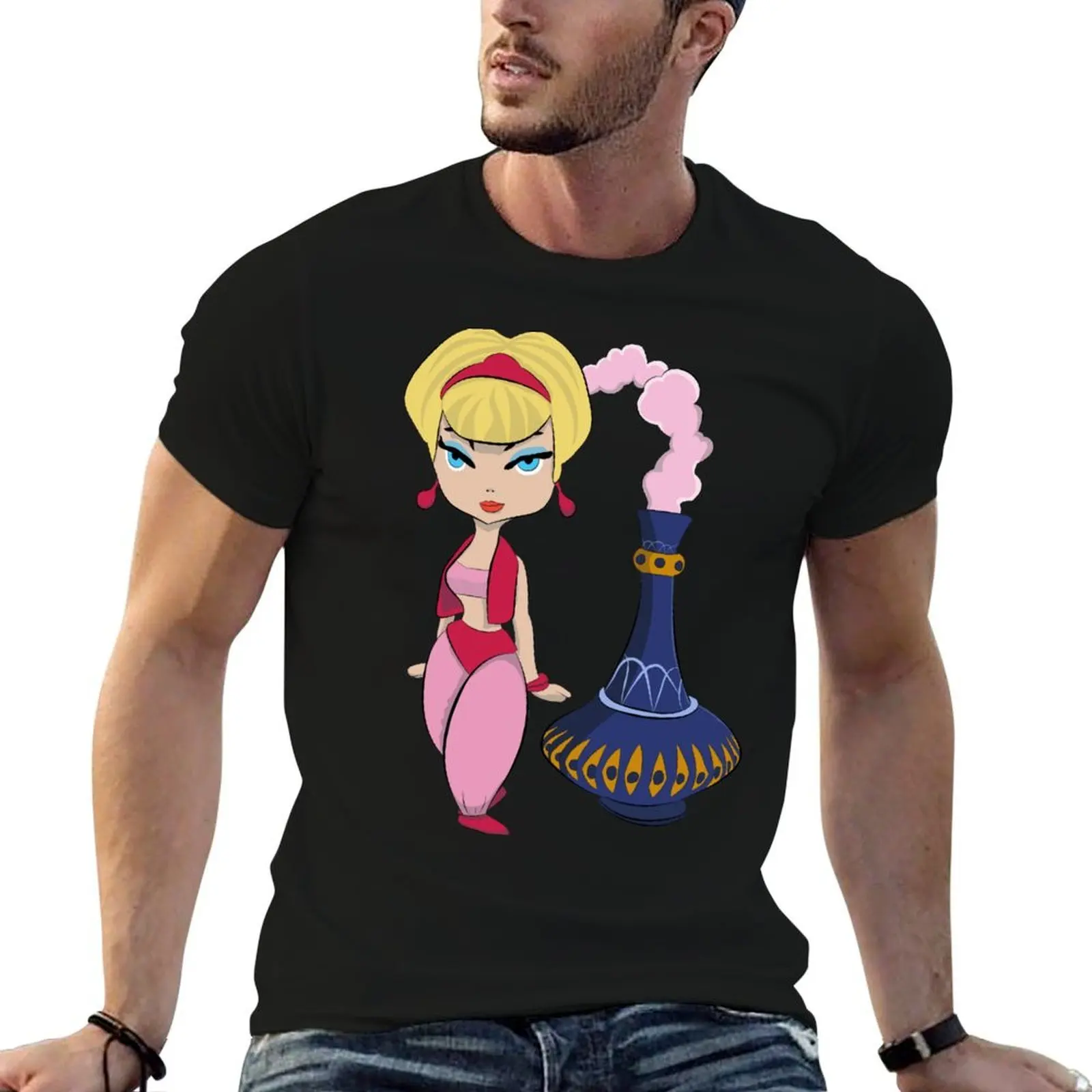 

Футболка I dream of Jeannie, мужская футболка, дизайнерские футболки для мужчин, хлопковая футболка