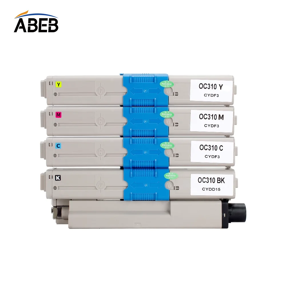 

1 шт. C310dn тонер-картридж для OKI C331dn C310 C330 MC361 C510 C530dn высокосовместимый цветной тонер BK 8000 страниц CMY 6000 страниц