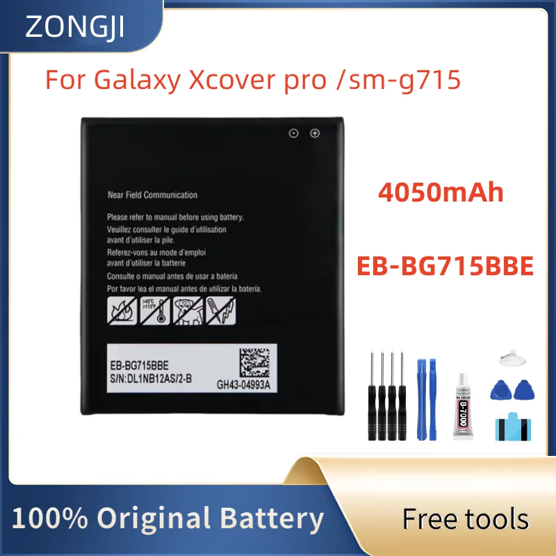 

Новый аккумулятор EB-BG715BBE 4000 мАч для Galaxy Xcover Pro G715 Xcover 6pro, запасная часть, емкость аккумуляторов для планшетов