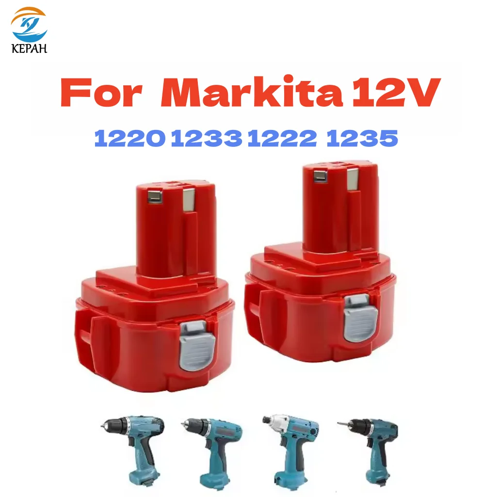 

/*12V 3000mAh rechargeable battery nickel metal hydride replacement power tool, suitable for Makita PA12 1220 1222 1233S 1233SB/