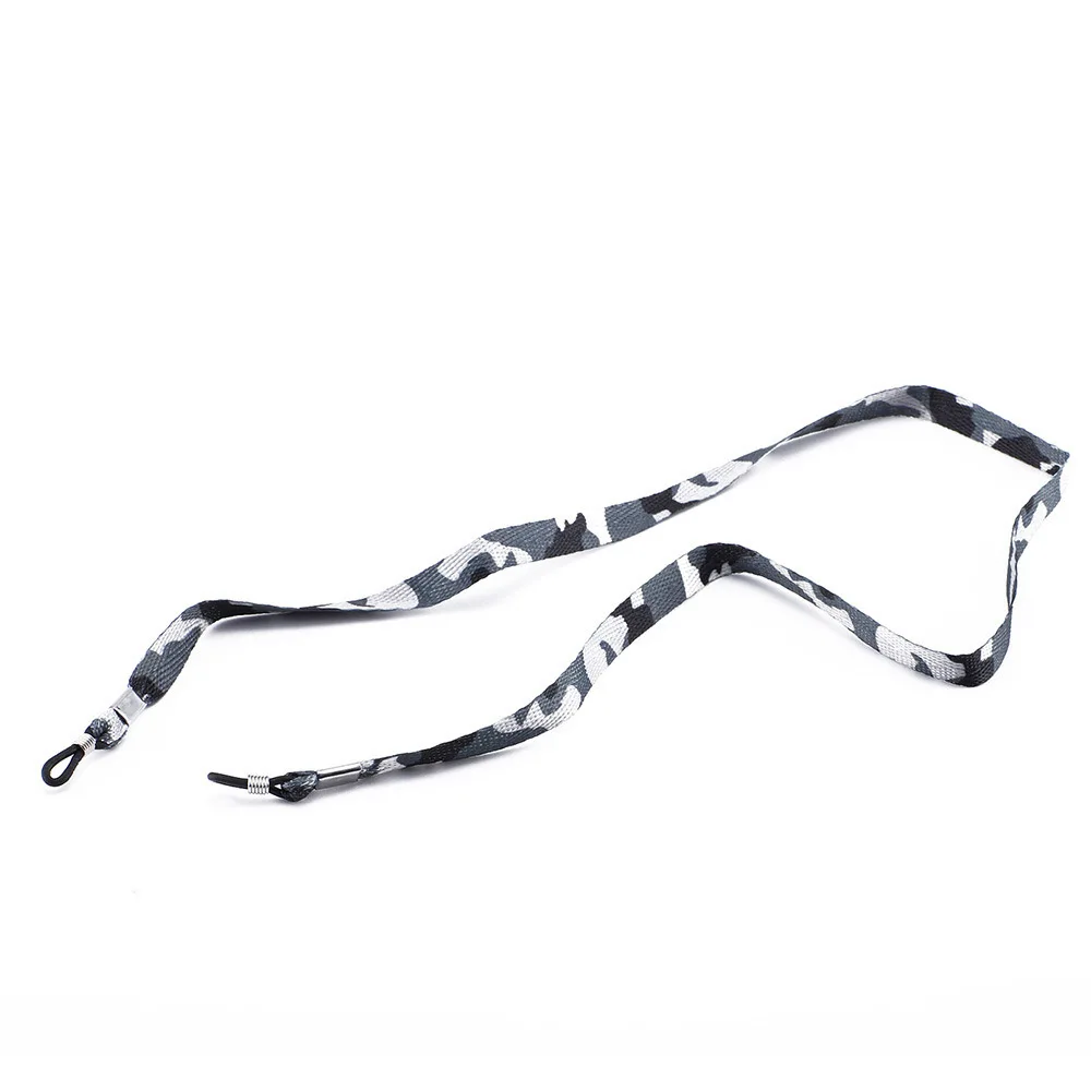 2pcs Camouflage Polyester Sport  Eyeglasses Cord Sunglasses Glasses Anti Slip Chain Holder String Blue Grey Green Black