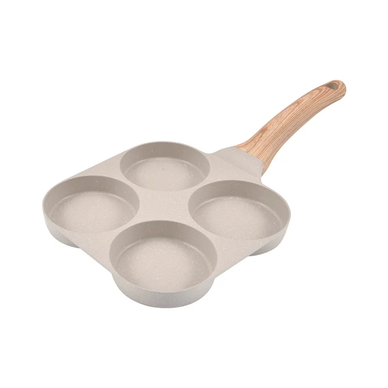 

Egg Pan Omelette Pan, 4-Cup Nonstick Egg Frying Pan, Egg Cooker Pan Egg Skillet for Breakfast, Pancake, Plett, Crepe Pan