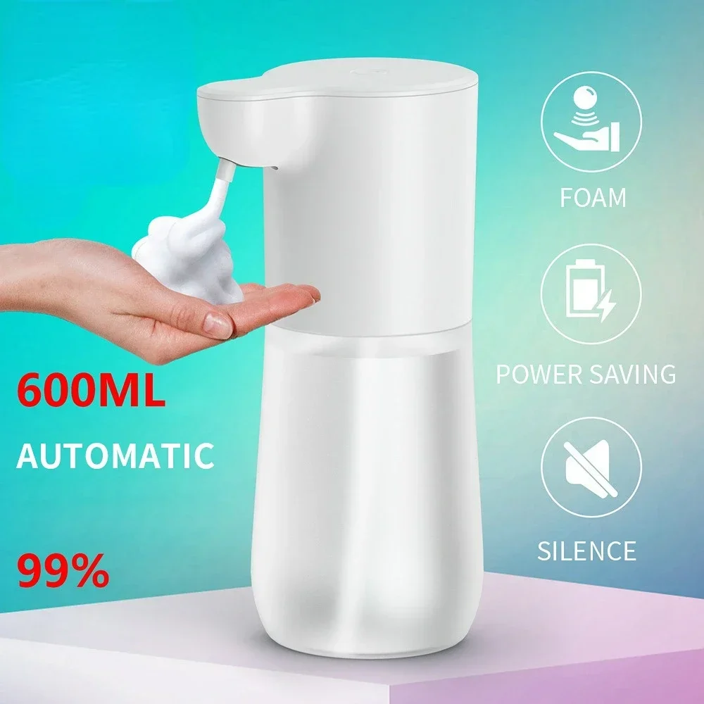 

Automatic Foaming Hand Soap Dispenser Touchless Soap Dispenser for Bathroom Kitchen USB Rechargeable Hands Free Soap Dispenser