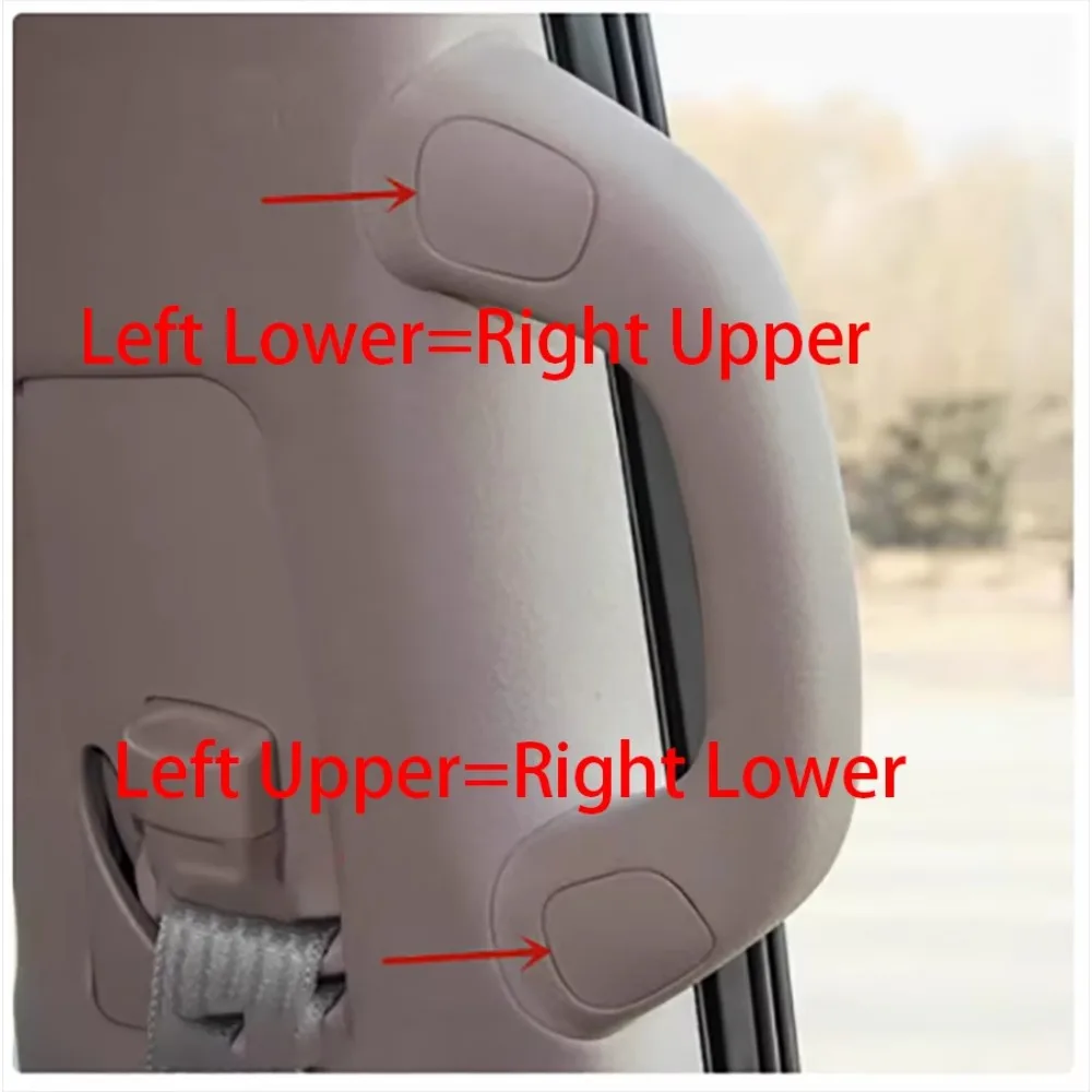 2Pcs For Toyota Land Cruiser LC200 Car Interior B Pillar Front Roof Handle Armrest Screw Cover Cap Lid 74638-60030/74637-60030