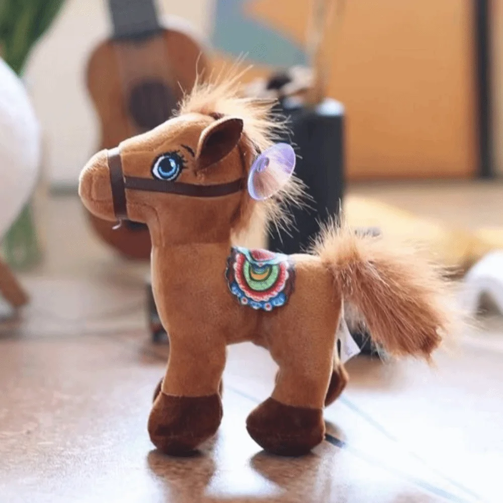 ตุ๊กตาม้าขนนุ่มน่ารัก ของเล่นตุ๊กตาม้าปีนักษัตรม้า จี้ม้าจำลอง โพนี่น่ารัก พวงกุญแจม้าจิ๋ว