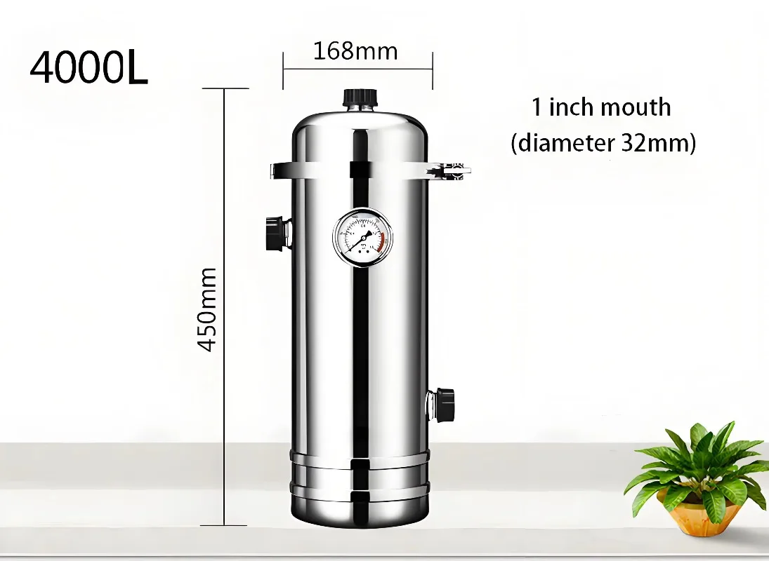 4T 6T 10T 304 Stainless Steel Ultrafiltration Water Filter System PVDF UF Membrane Water Purifier for Whole House