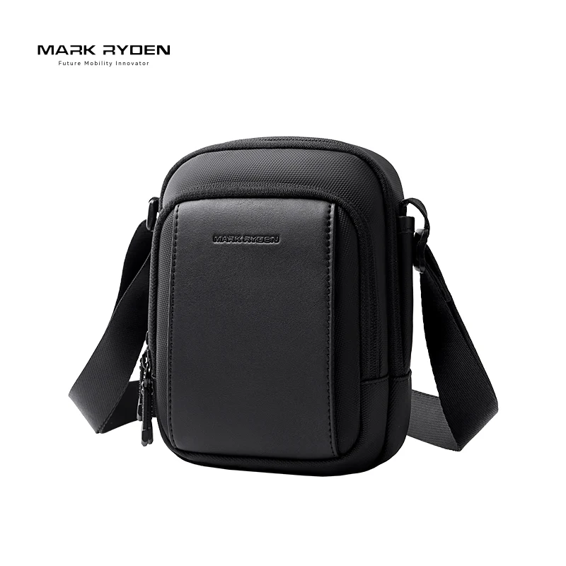 

MARK RYDEN "Square Bread" Mini Crossbody Bag Multi-pocket Water Resistant Oxford Sling Bag With Built-in Key Hook