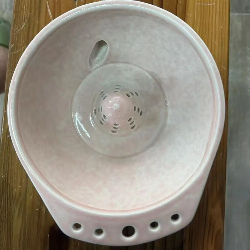 Ceramic Food Preparation Basin Ceramic Berry Colander Bowl Ceramic Berry Washing Bowl with Drainage Holes for Strawberries