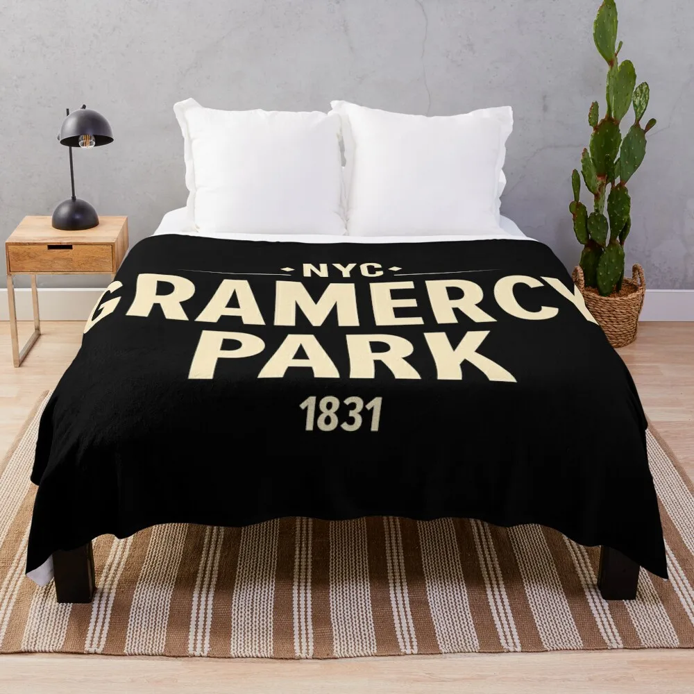 Gramercy Park: Authentic NYC Streetwear for Urban Explorers Throw Blanket funny gift Retros Tourist Blankets