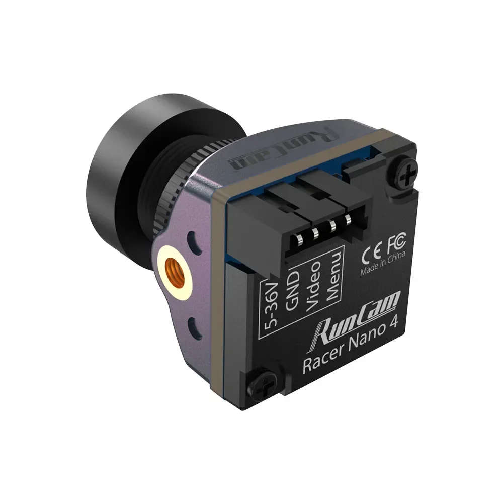 RunCam Racer Nano 4 1200TVL Super WDR CMOS Sensor impermeable iluminación LED modo de seguimiento cámara FPV NTSC/PAL para RC Freestyle Drone