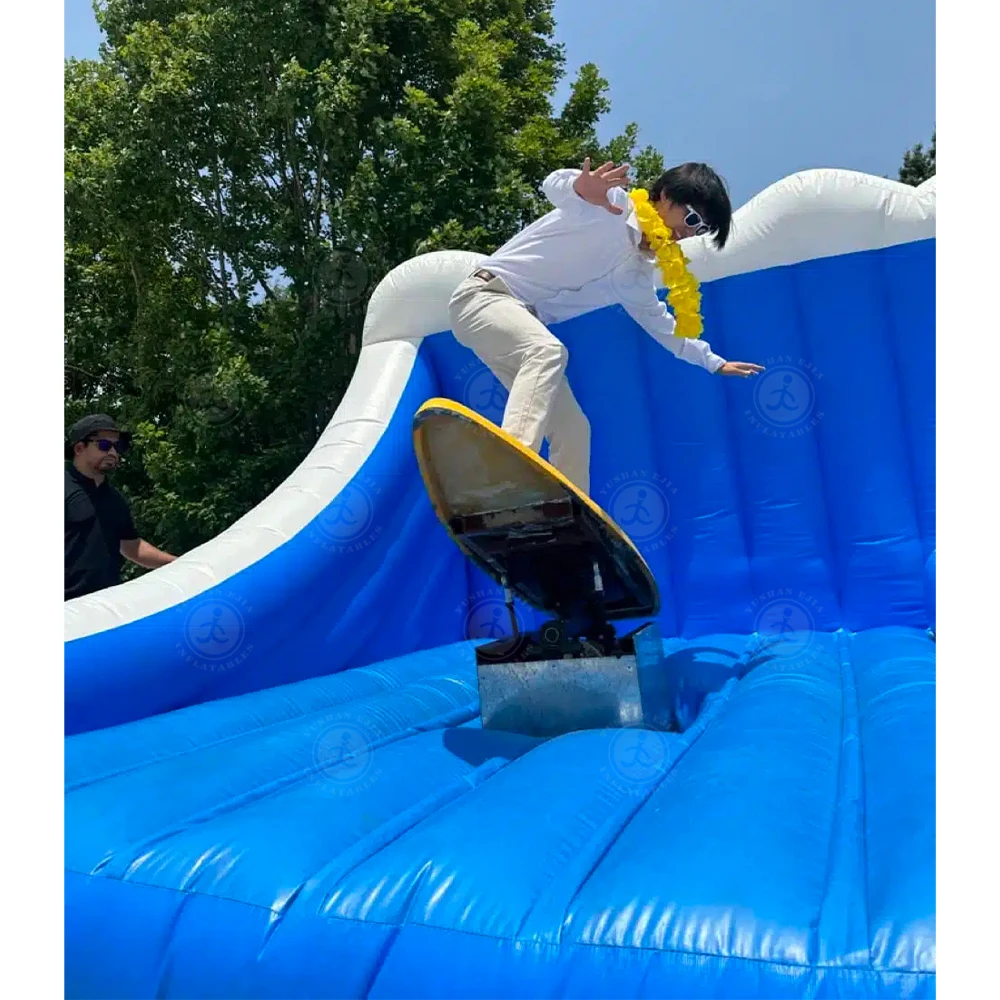 Bester Preis Outdoor-Unterhaltung Individueller aufblasbarer Surf-Simulator Kinder-Surf-Reitmaschine für zwei Spieler Wave Surfer