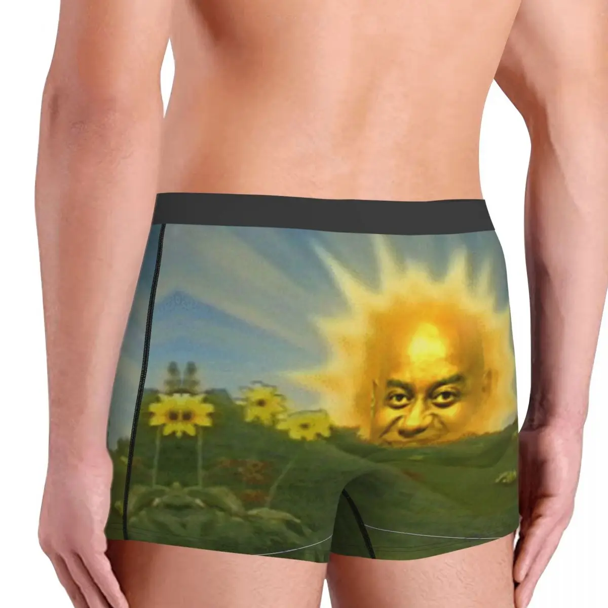 In The Sun Sunrise Ainsley Harriott Meme TV Show Underpants Homme Panties Man Underwear Sexy Shorts Boxer Briefs