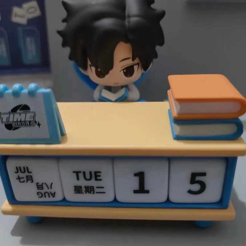 Calendario de escritorio de enlace genuino, figura de Cheng Xiaoshi Lu Guang, adornos periféricos de Anime, figura de acción, modelo de muñeca, regalo para niña