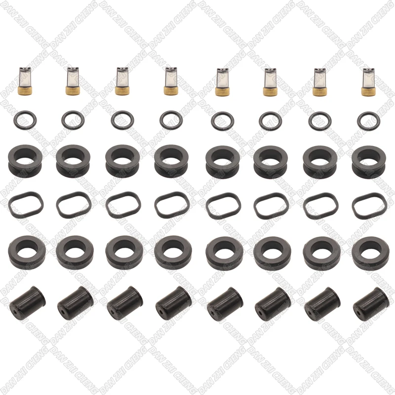 

8 set For 23250-50010 TOYOTA LEXUS SUPRA LS400 1UZFE V8 32v 90-93 Fuel Injector Service Repair Kit Filters Orings Seals Grommets