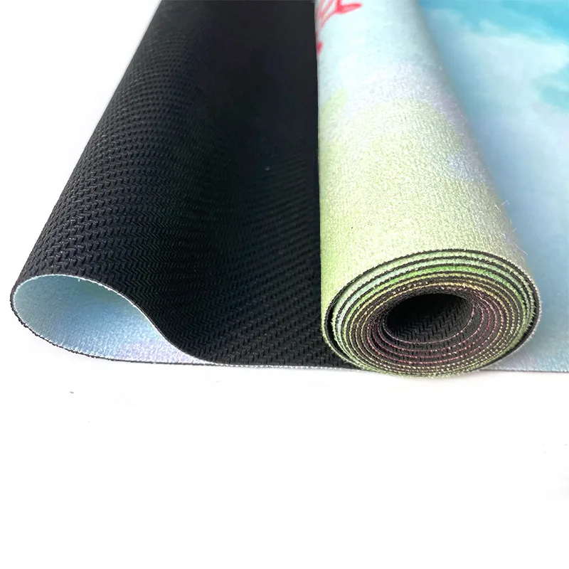 Suede Yoga Mat Foldable and Portable Suede Yoga Napkin Dance Sports Fitness Jumping Rope Anti Slip Floor Mat