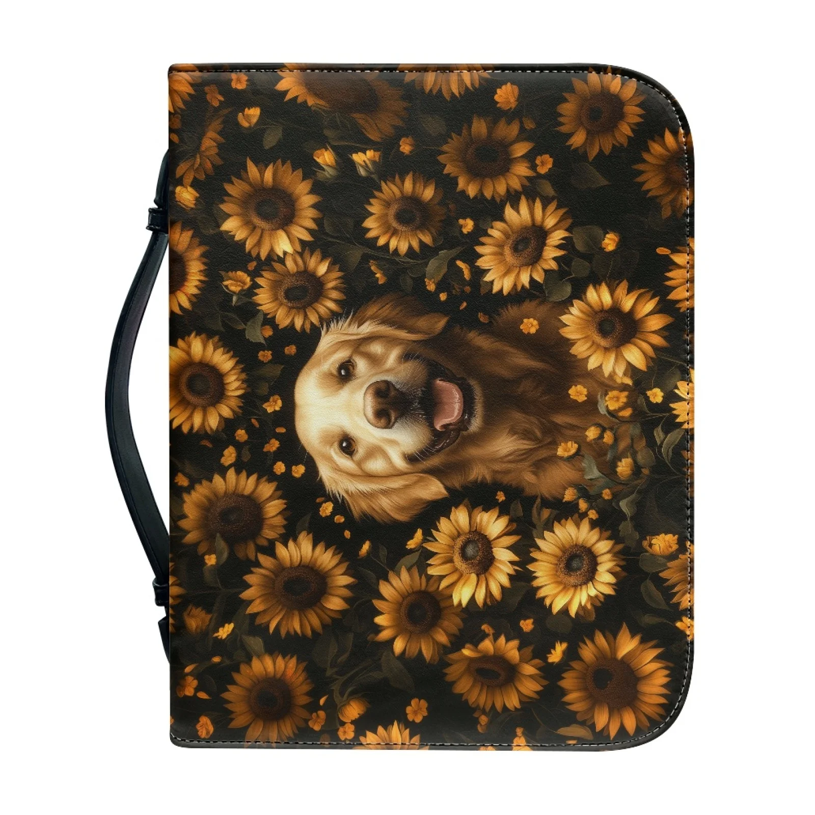 XIXIRIMIDO Dog Bible Cover PU Leather Matching Bookmark Bible Hand Bag for Church 2026 Collection